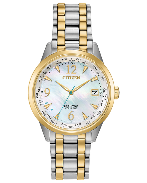 Citizen eco drive top world time watch